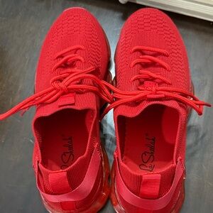 Red Athletic Sneakers